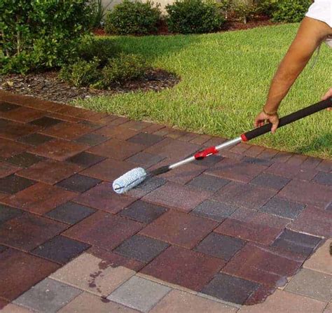 testing paver for sealer|how to seal concrete pavers.